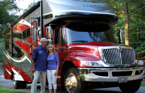 Ron and Sandy Dunn with RV