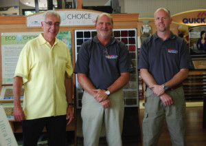 Ron with Wayne Whiteside and Trey Cohen at Lexington Paint & Flooring, Lexington, SC